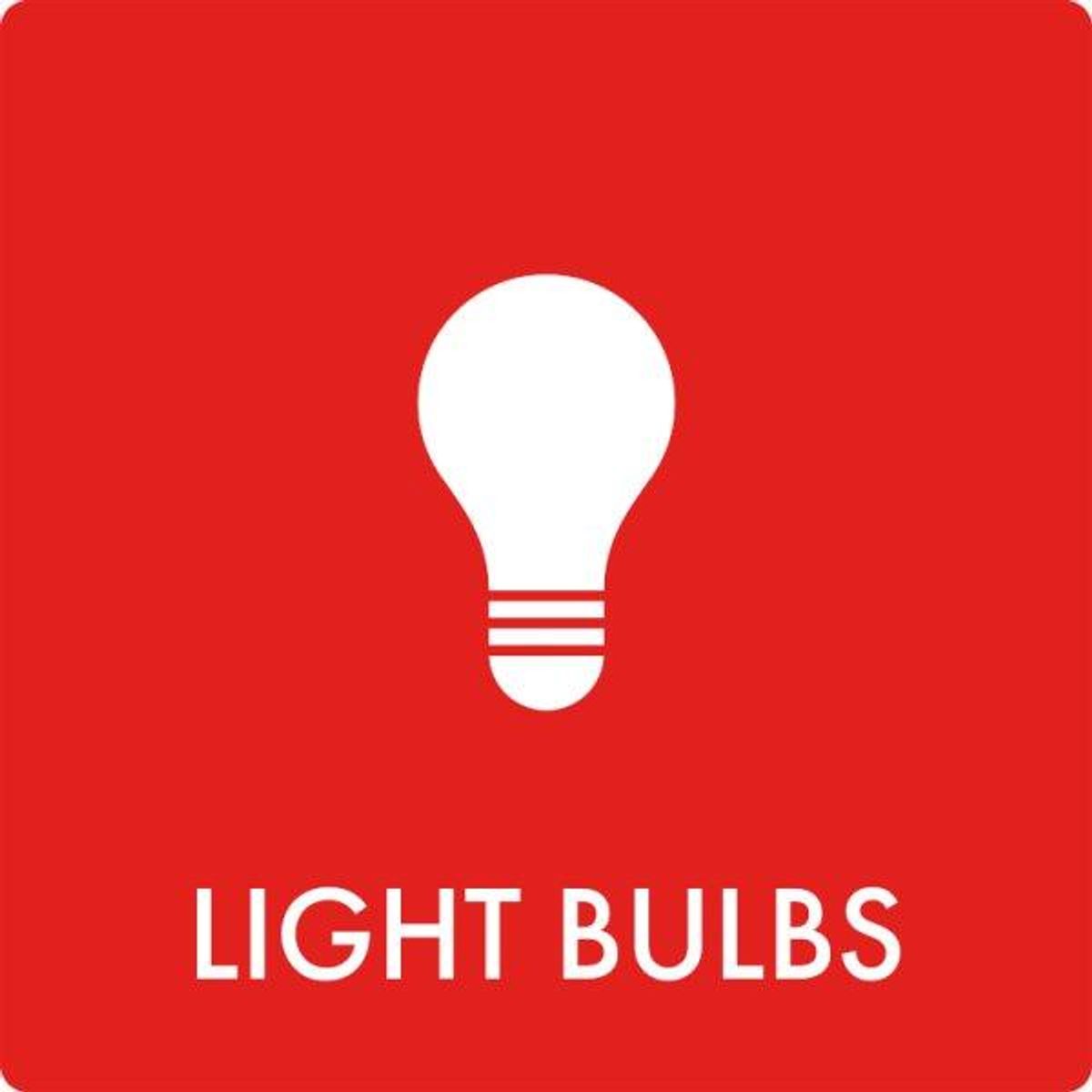 Affaldsskilt Light bulbs