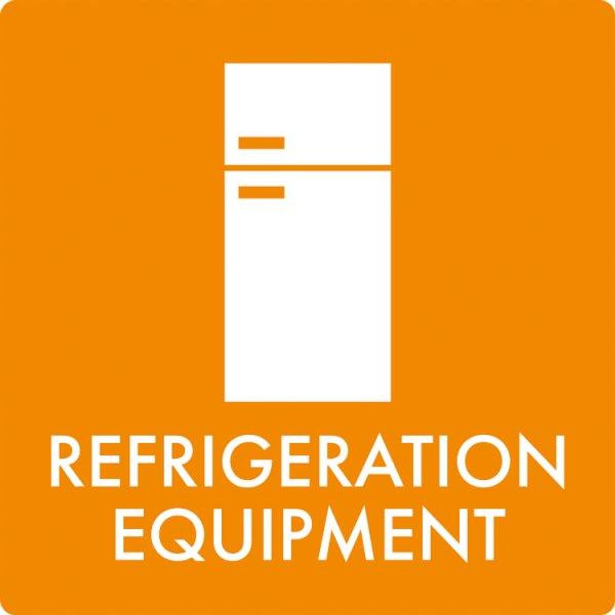 Affaldsskilt Refrigeration equipment