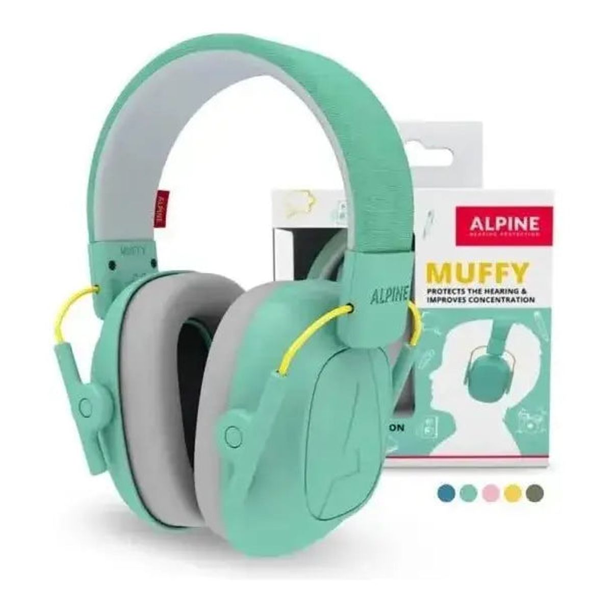 Alpine Muffy Mint høreværn til børn mint SNR 25 dB