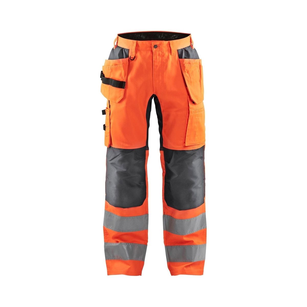 BLÅKLÄDER 1552 High Vis Buks med stretch - High Vis Orange/Mellemgrå herre