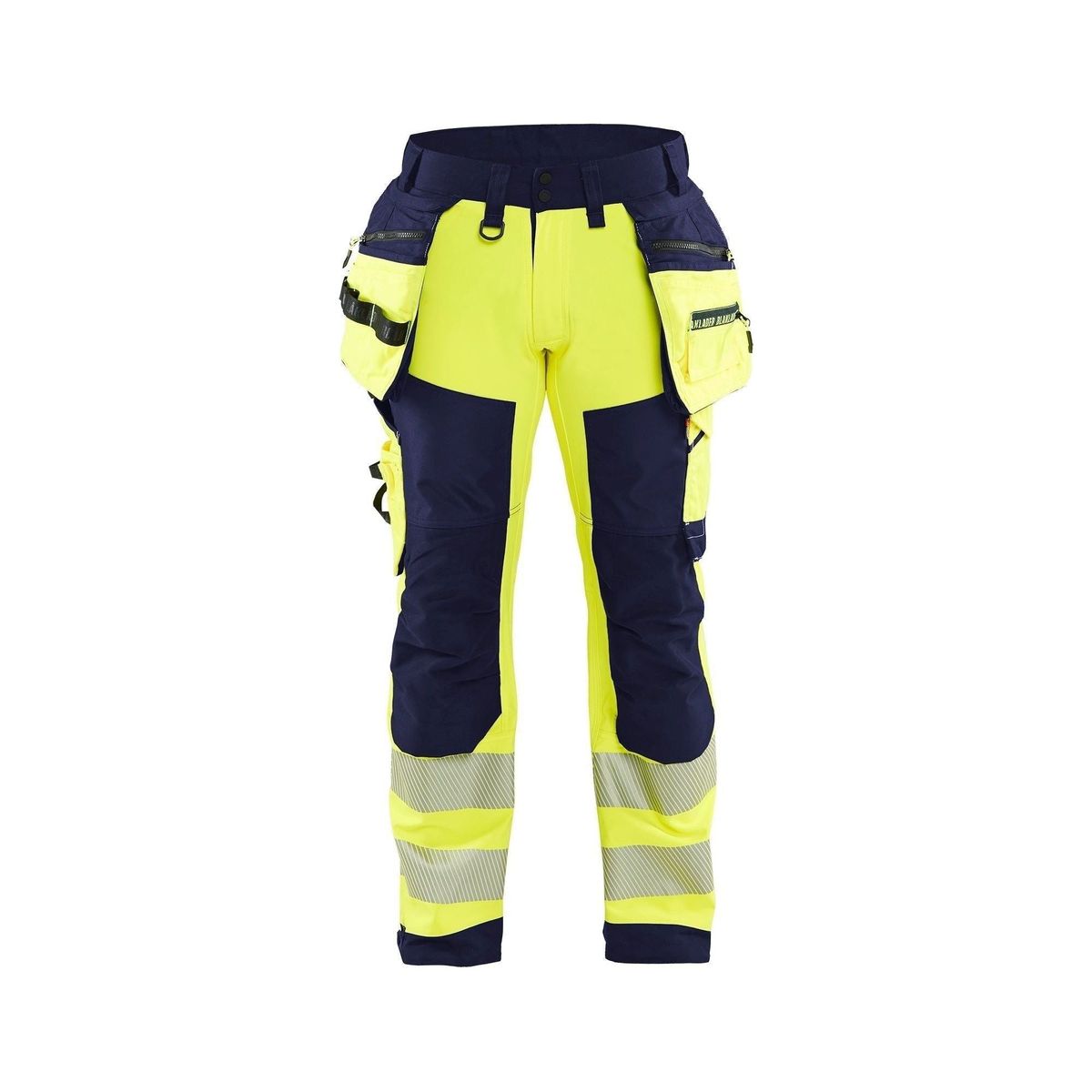 BLÅKLÄDER 1820 High Vis Softshell Buks - High Vis Gul/Marineblå Herre