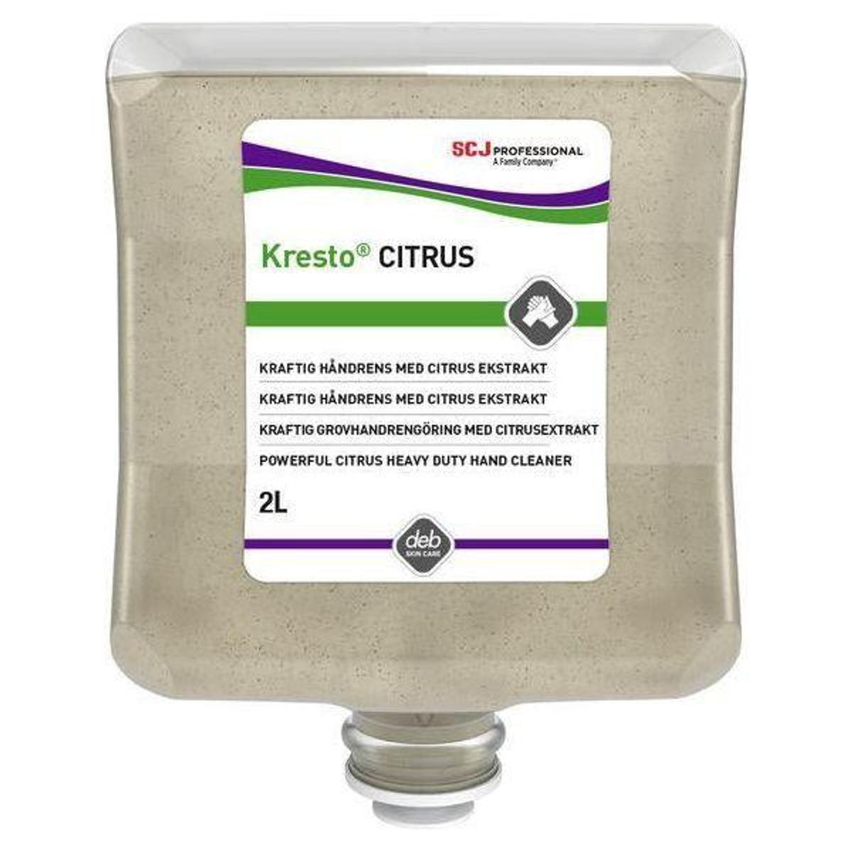 Deb Kresto Citrus ekstra kraftig håndrens 2000 ml CIT2LT