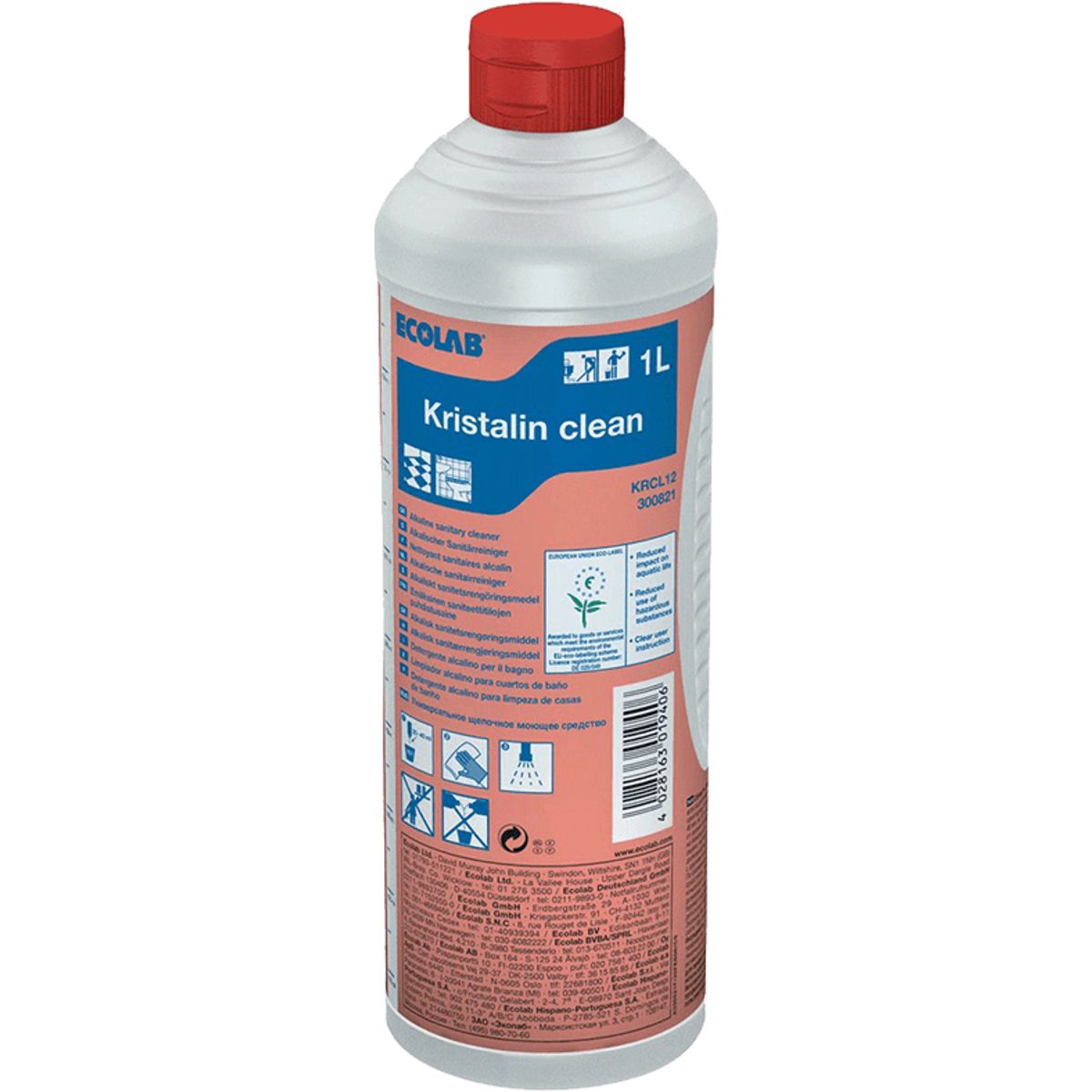 Ecolab Kristalin Clean sanitet 1 liter