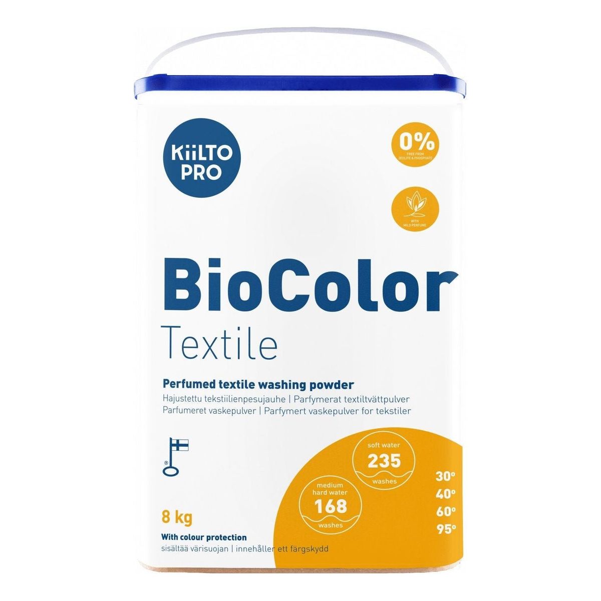 Kiilto Pro Biocolor Textile vaskepulver 8 kg