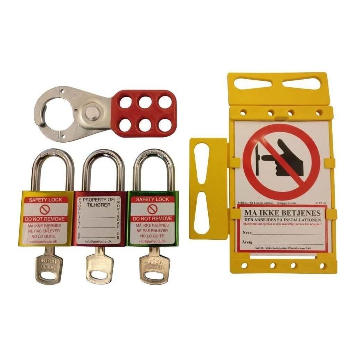 Lockout Tagout Kit 3 personer