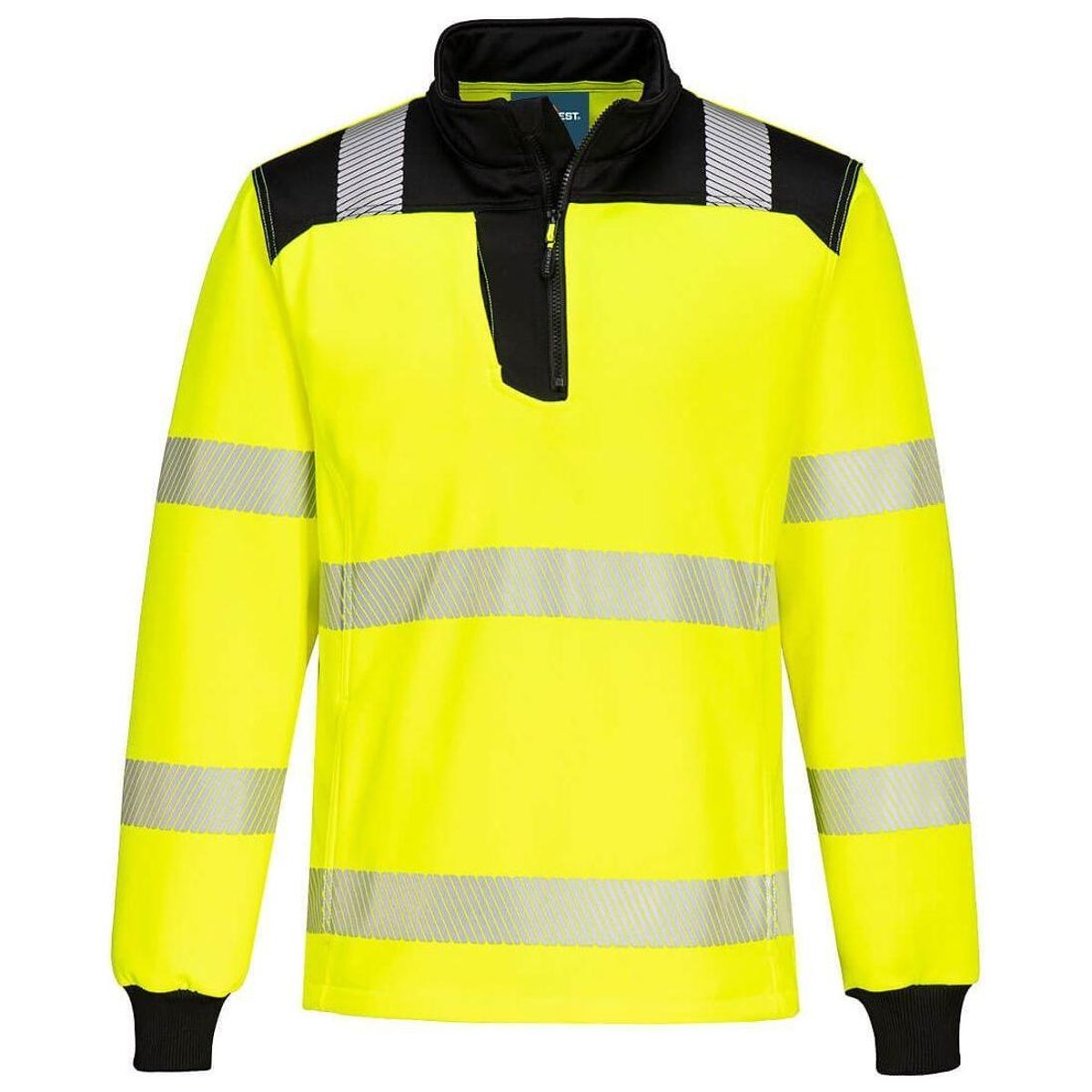 Portwest PW3 hi-vis sweatshirt med kort lynlås PW326