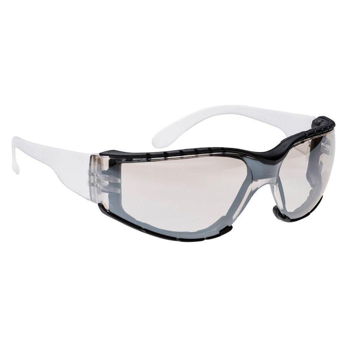 Portwest Wrap Around Plus sikkerhedsbrille PS32 sølv spejl