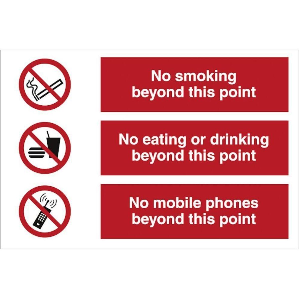 Sign IMO No smoking - No eating - No mobile phones