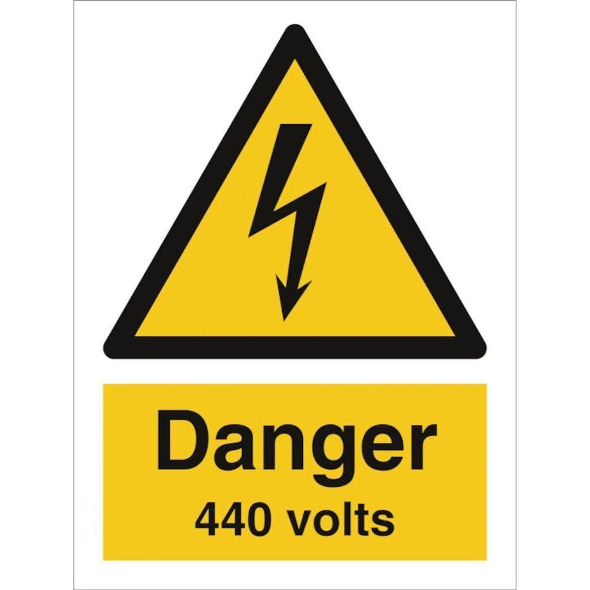 Sign IMO Danger 440 Volts 107038