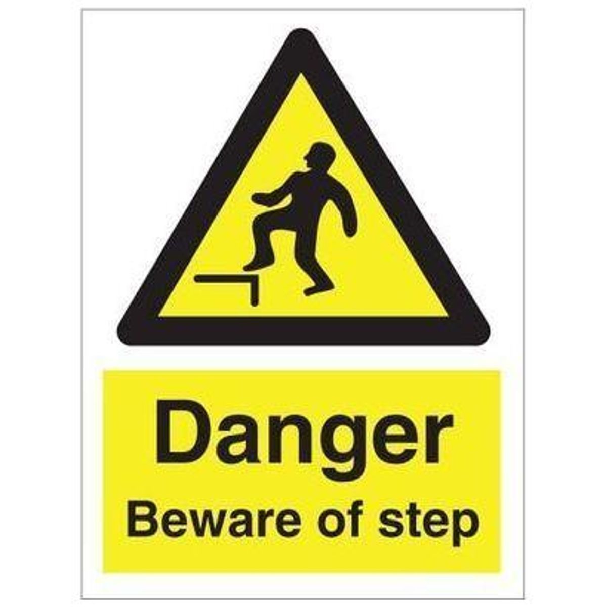 Sign IMO Danger Beware of step 107013