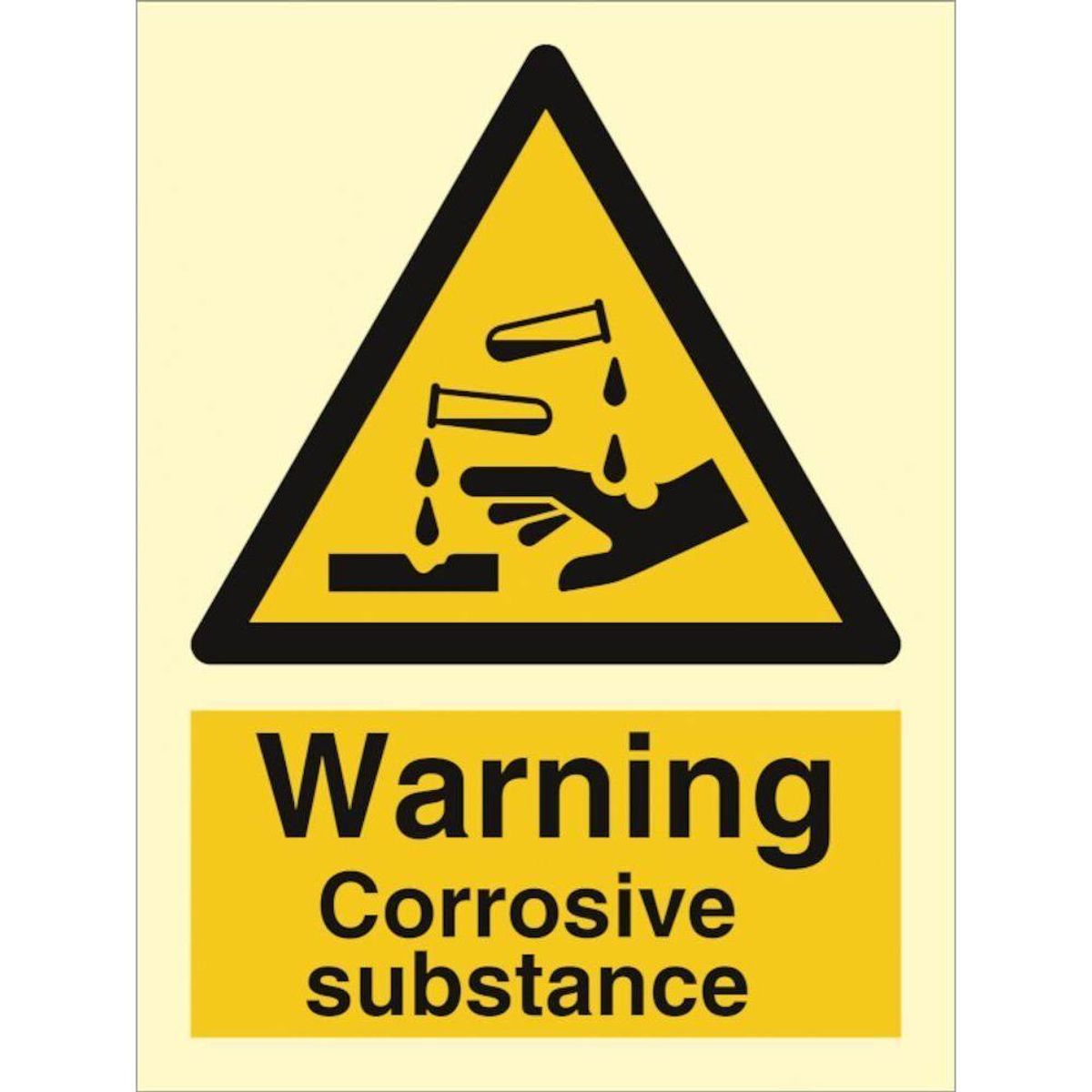 Sign IMO Danger Corrosive substance 107003