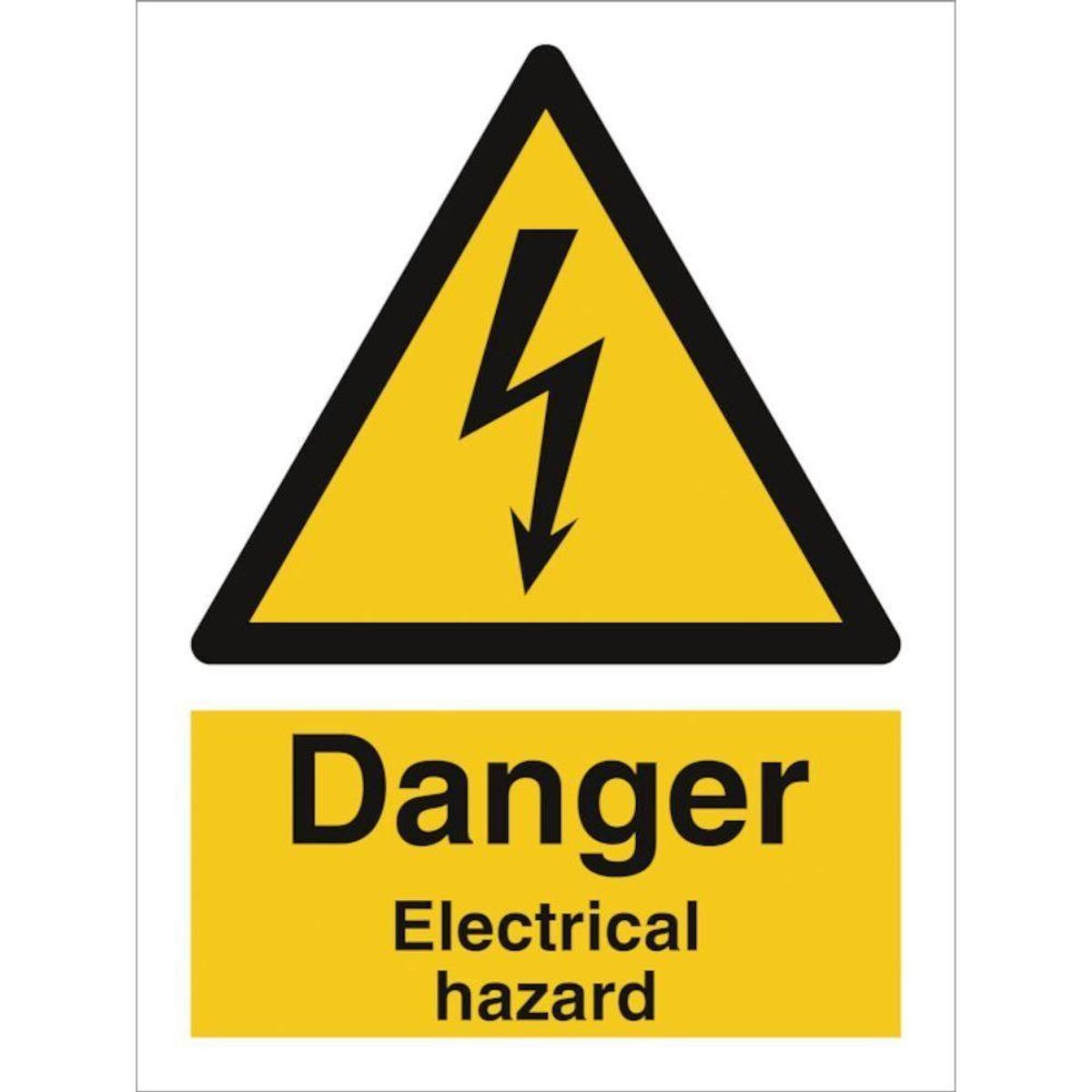 Sign IMO Danger Electrical hazard 107002