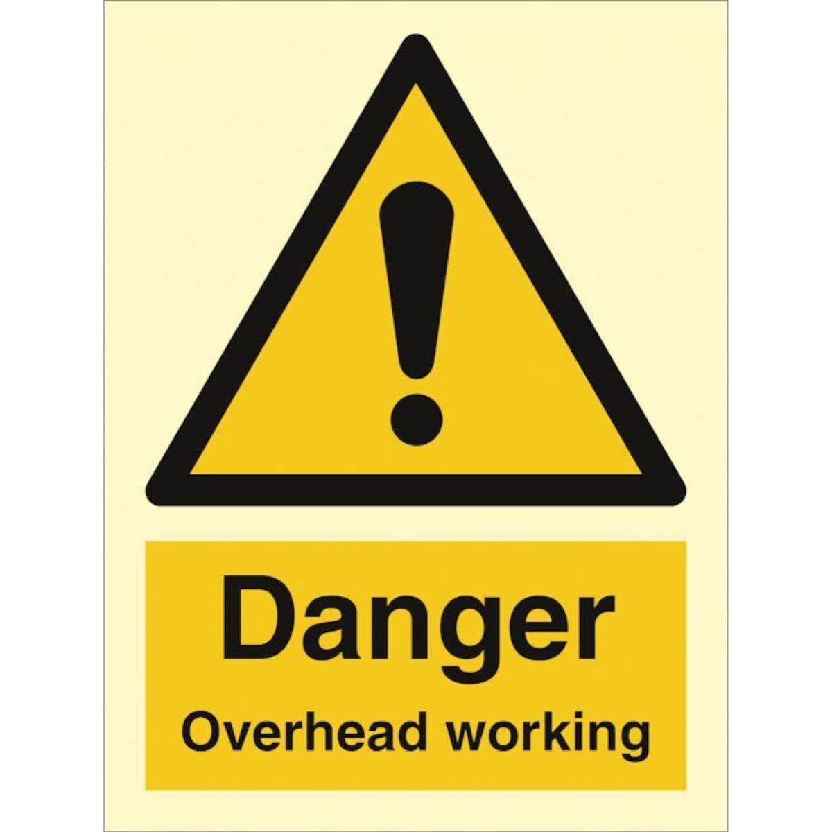 Sign IMO Danger Overhead working 107121