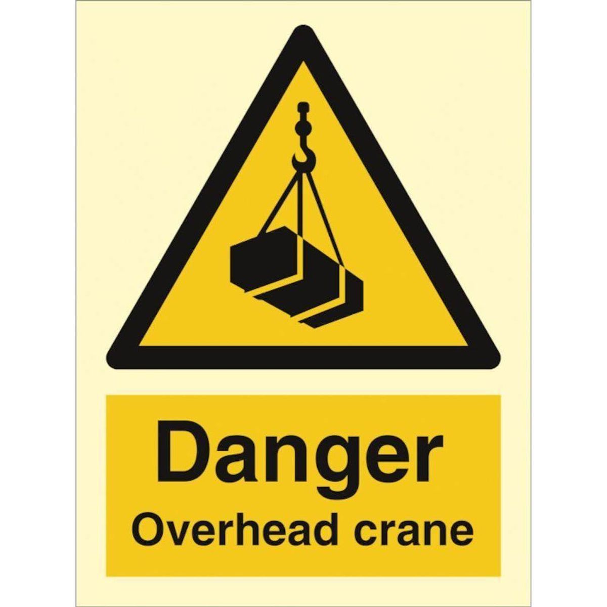 Sign IMO Danger overhead crane 107007