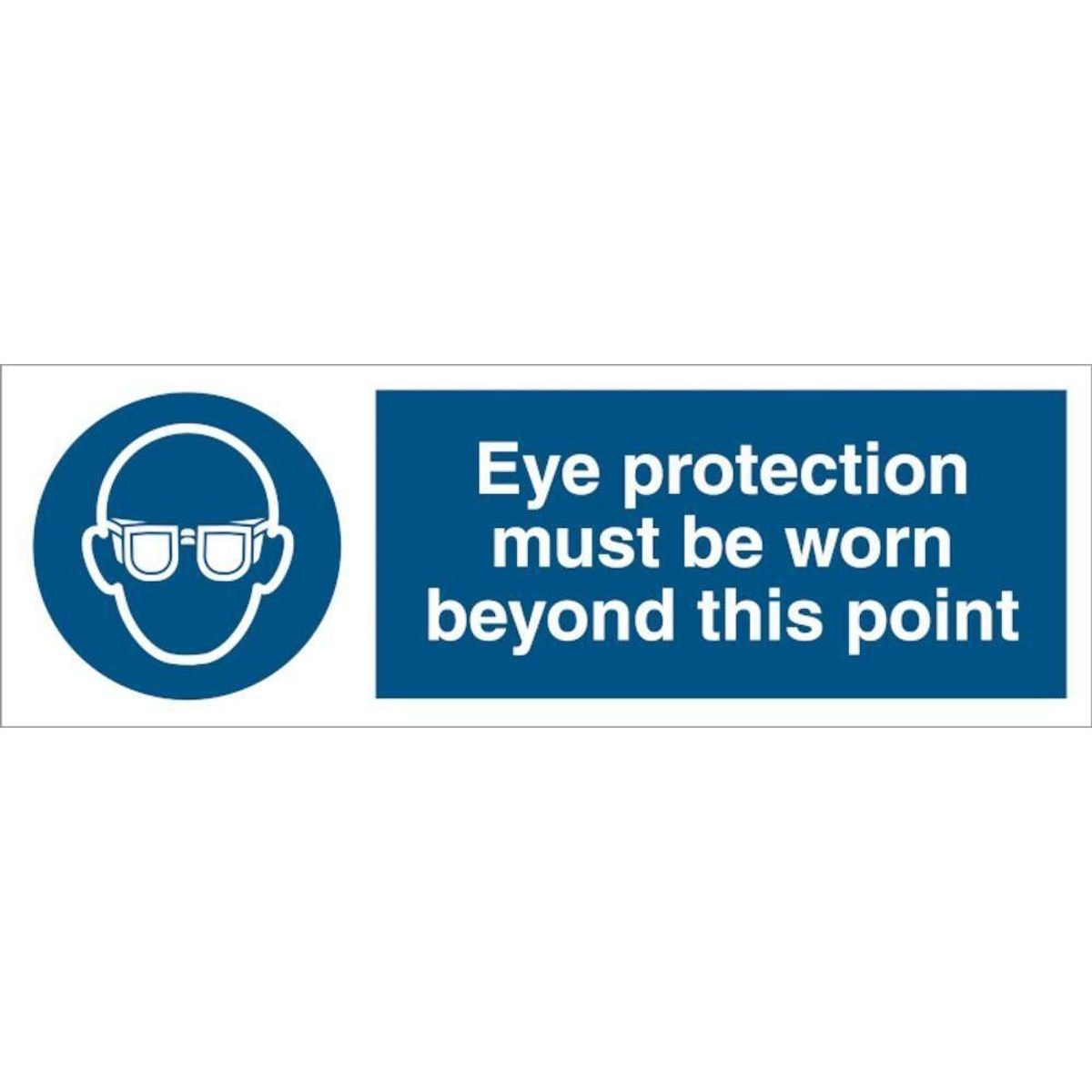 Sign IMO Eye protection must be worn beyond this p 106233