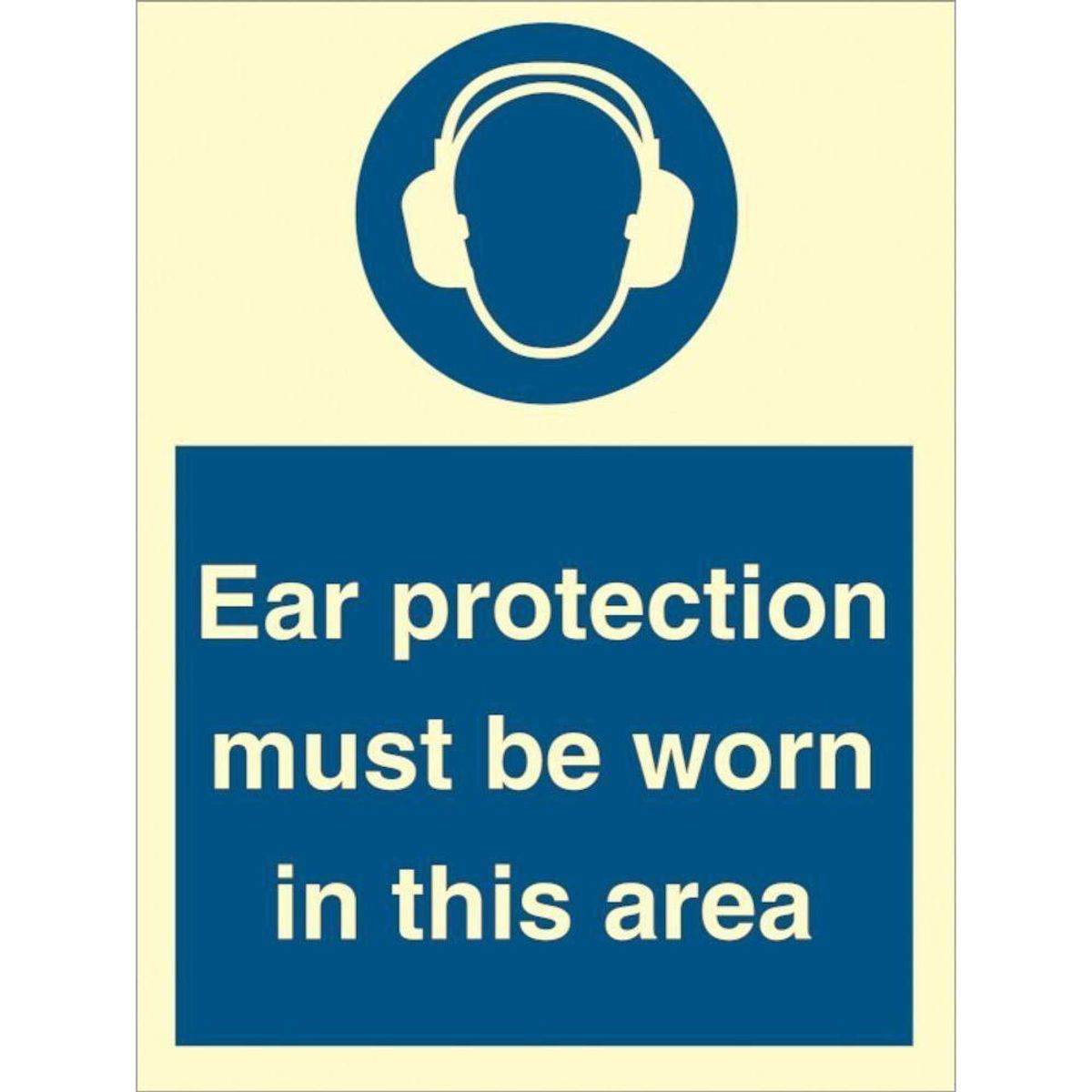 Sign IMO Ear protection must be worn in this area 106037