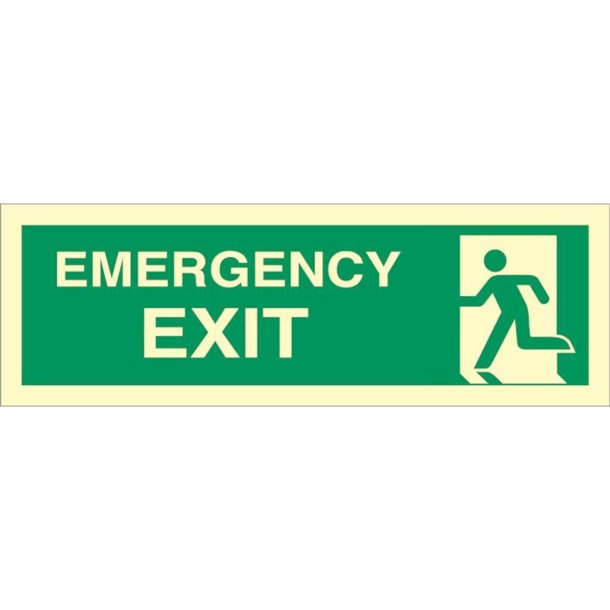 Sign IMO Emergency exit left 100023