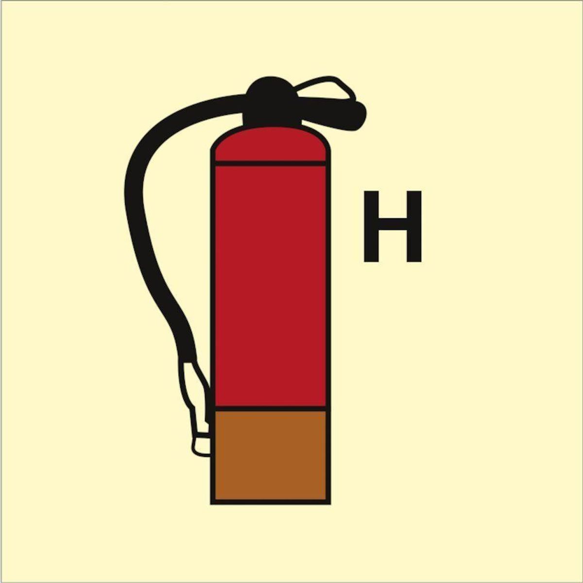 Sign IMO Fire Extinguisher Halon 104401