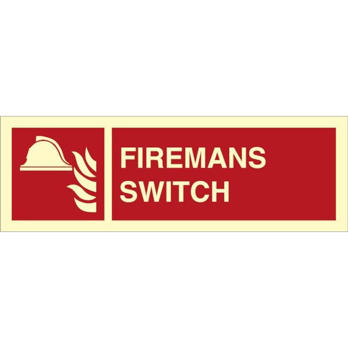 Sign IMO Firemans switch 105050