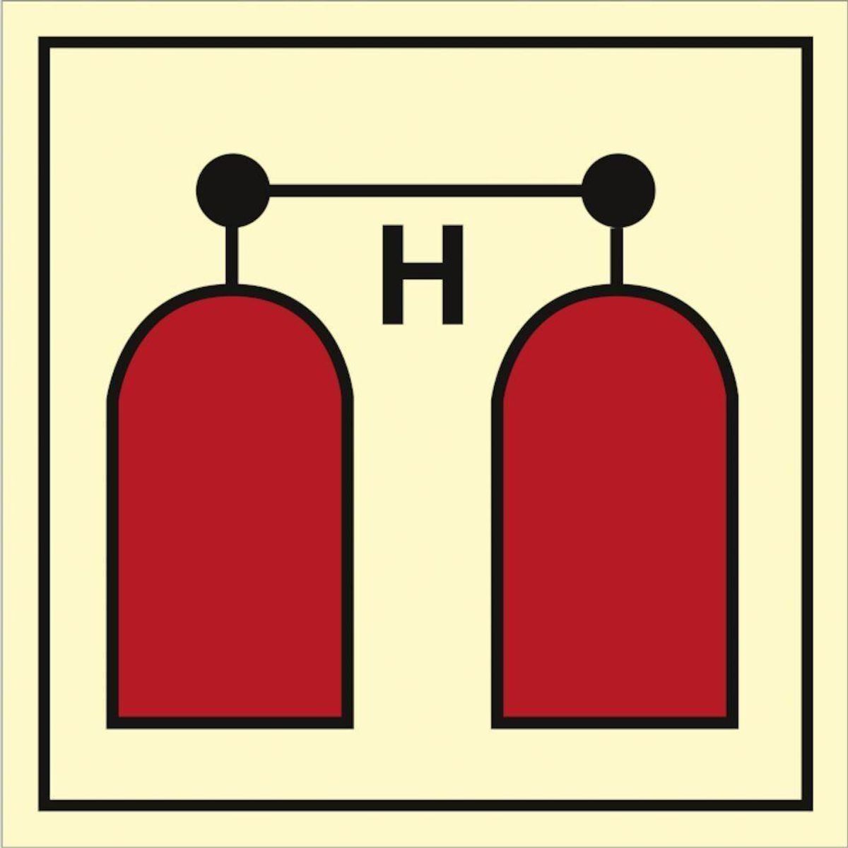 Sign IMO Halon release station 10443