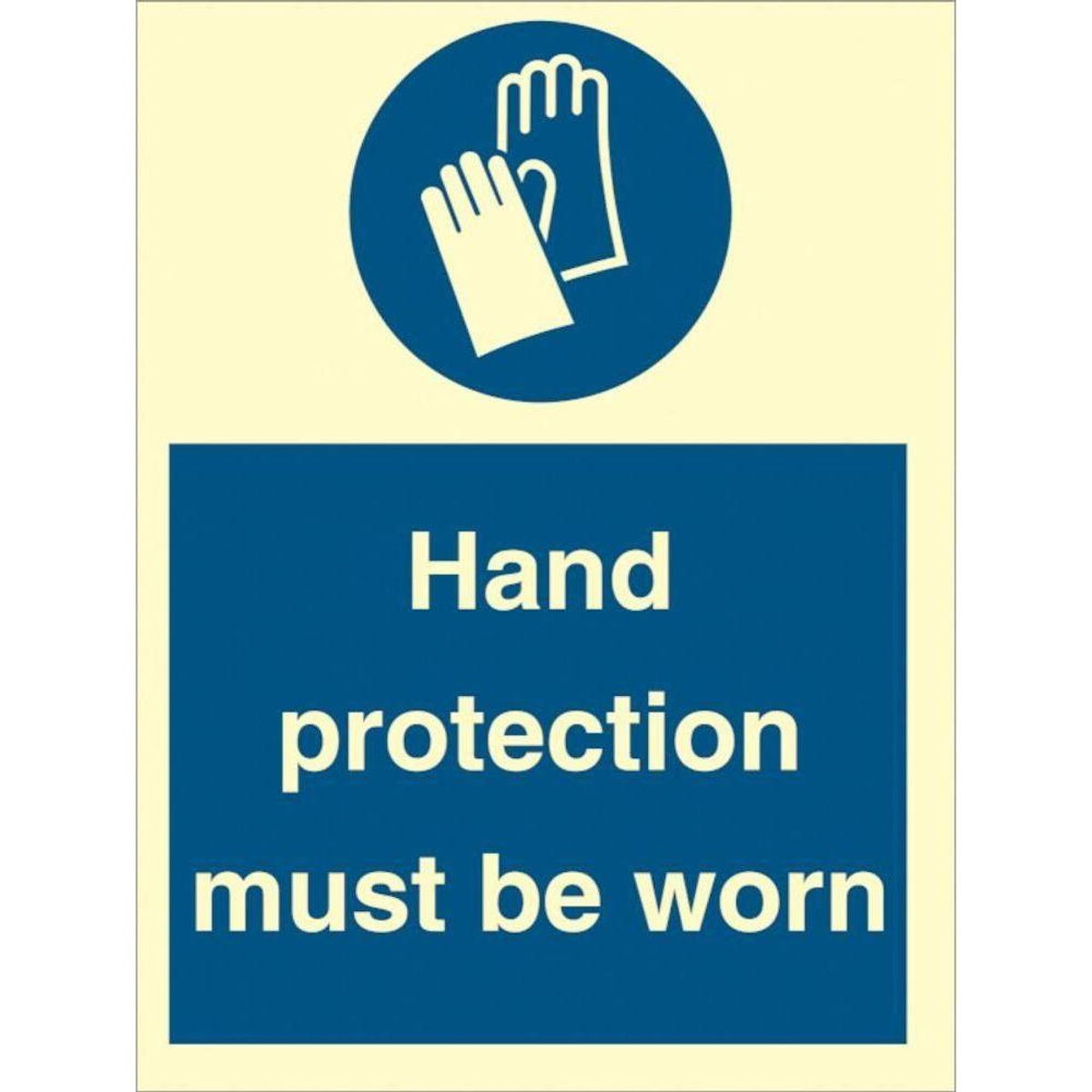 Sign IMO Hand protection must be worn 106025