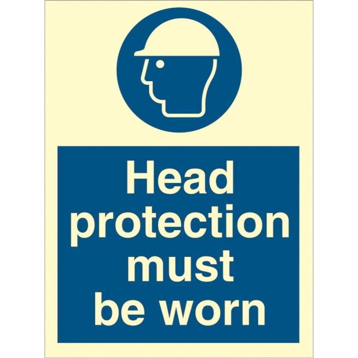 Sign IMO Head protection must be worn