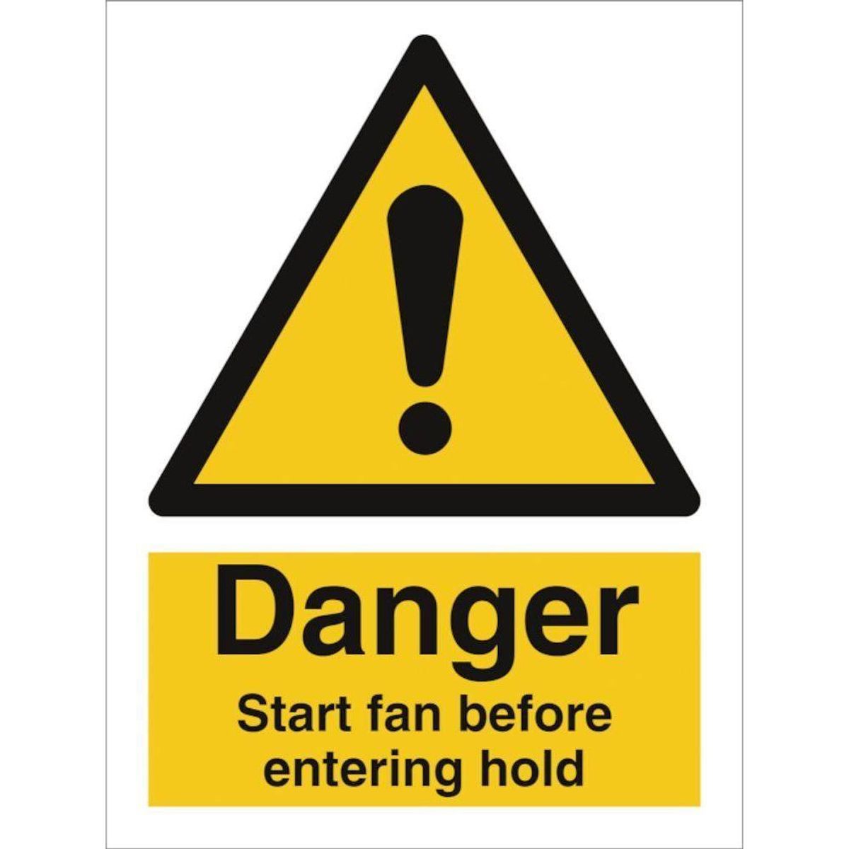 Sign IMO Start fan before entering hold