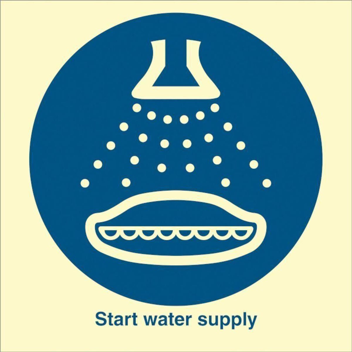 Sign IMO Start water supply