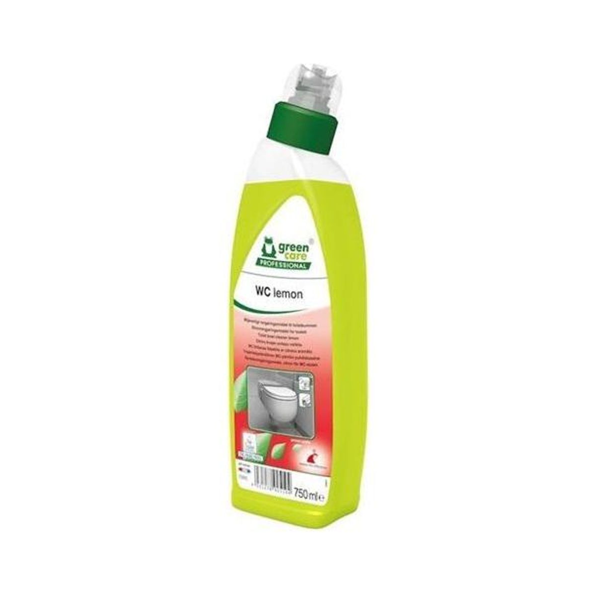 Toiletrens, Green Care Professional, 750 ml, lemon, med farve og parfume