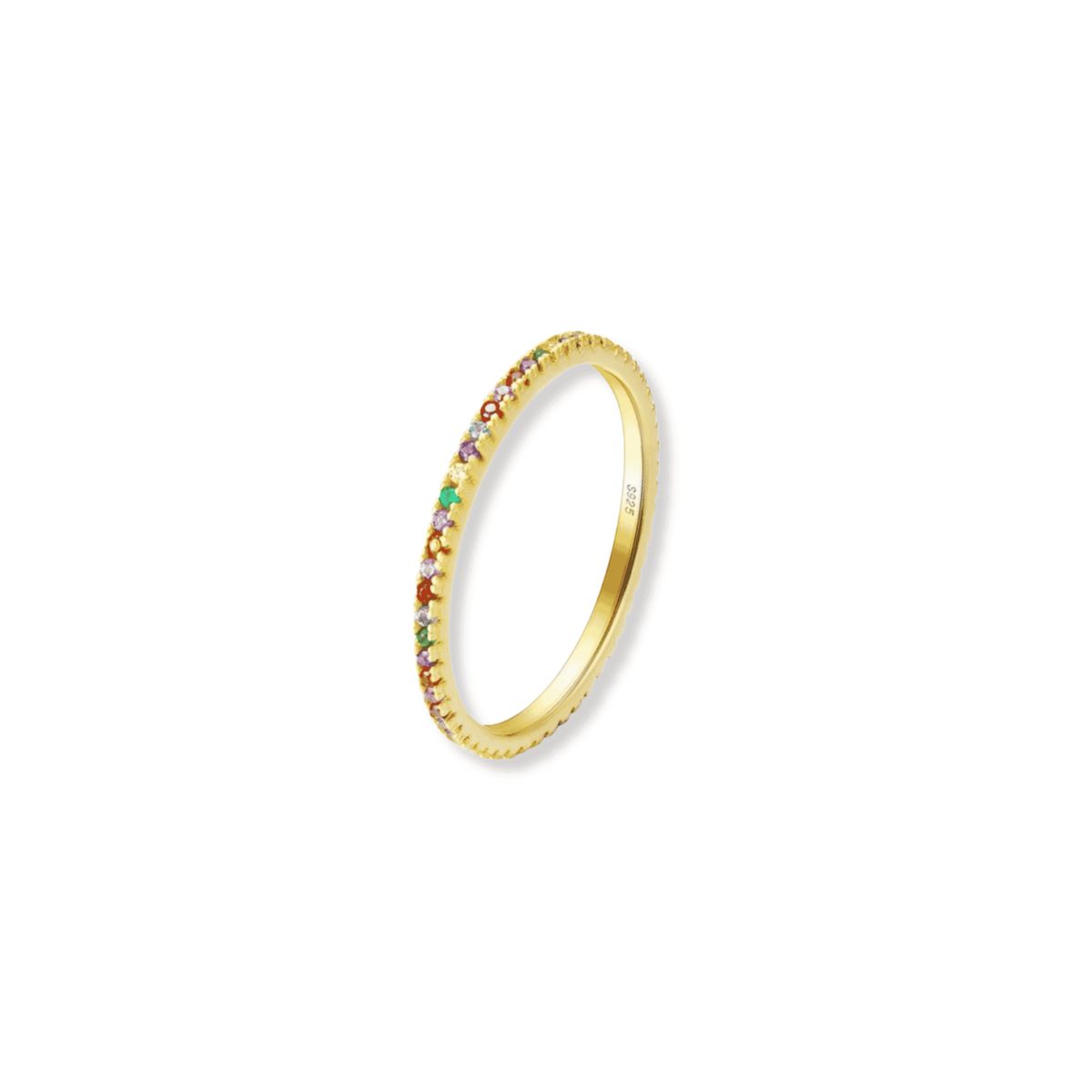 Rainbow Ring 18K Forgyldt - 49