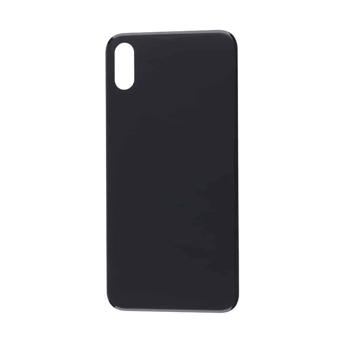 Bagsideglas til iPhone XS - Sort - iHero