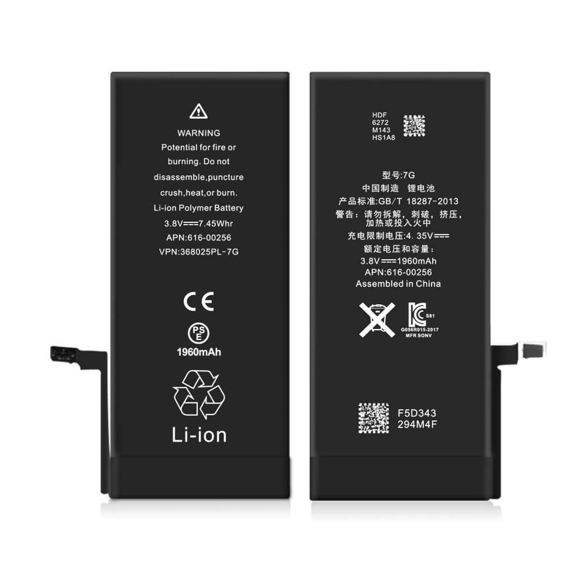 iPhone 7 Batteri - Original Kapacitet - iHero