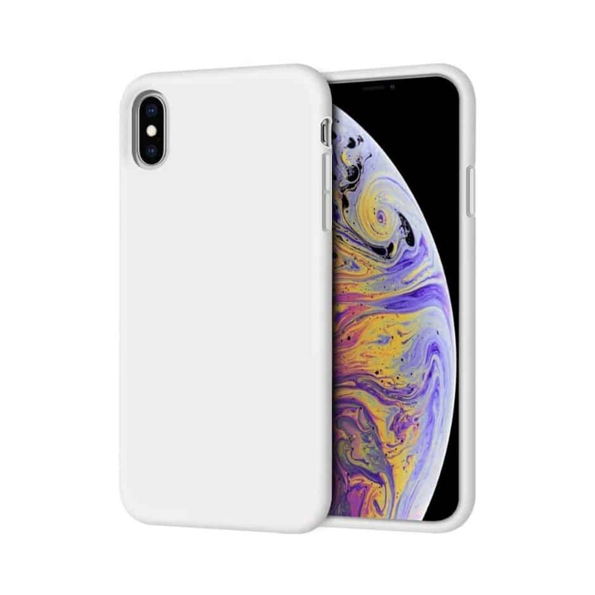 IPHONE XS Max LIQUID SILIKONE COVER - Hvid - iHero