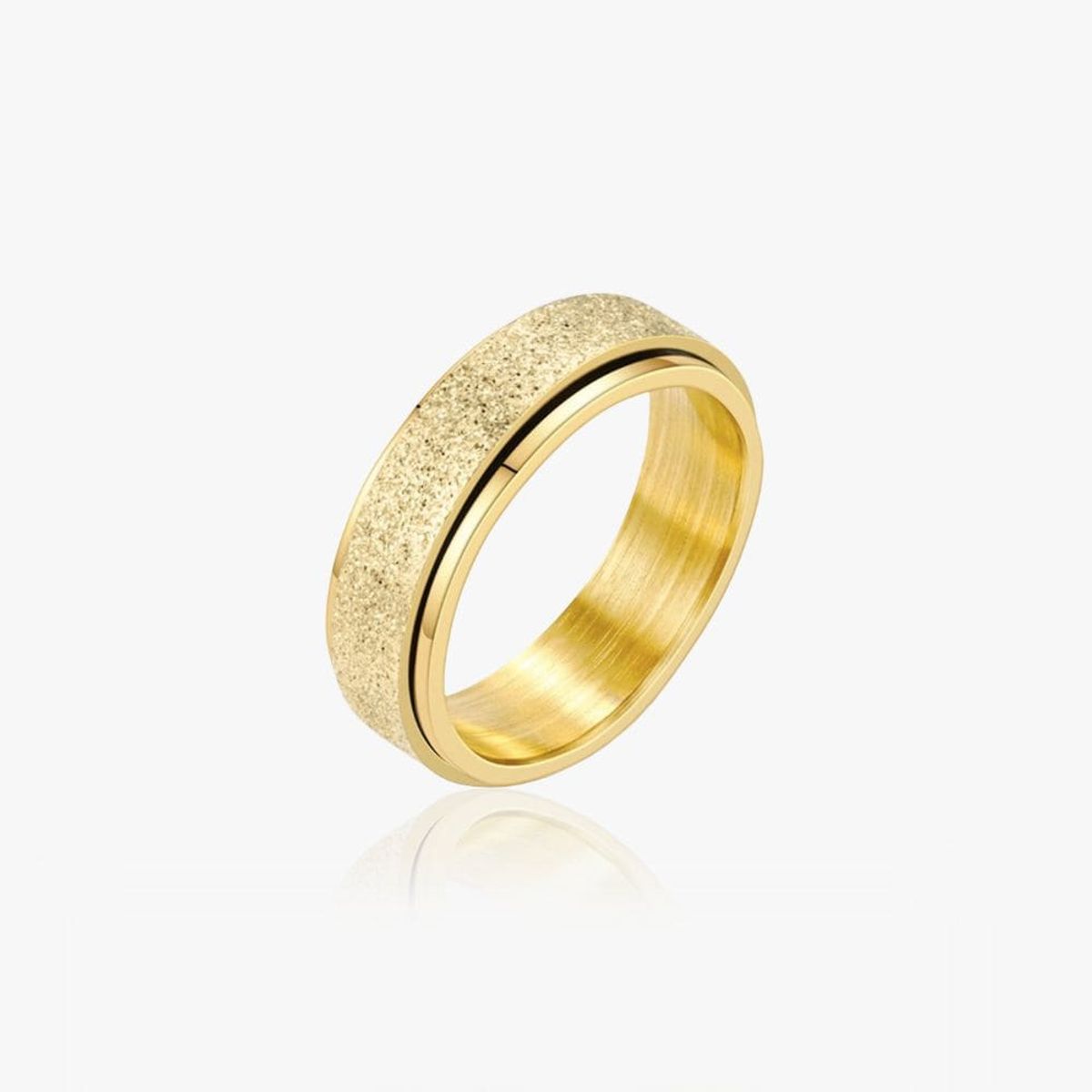 Tekstur Ring 14K Guldbelagt