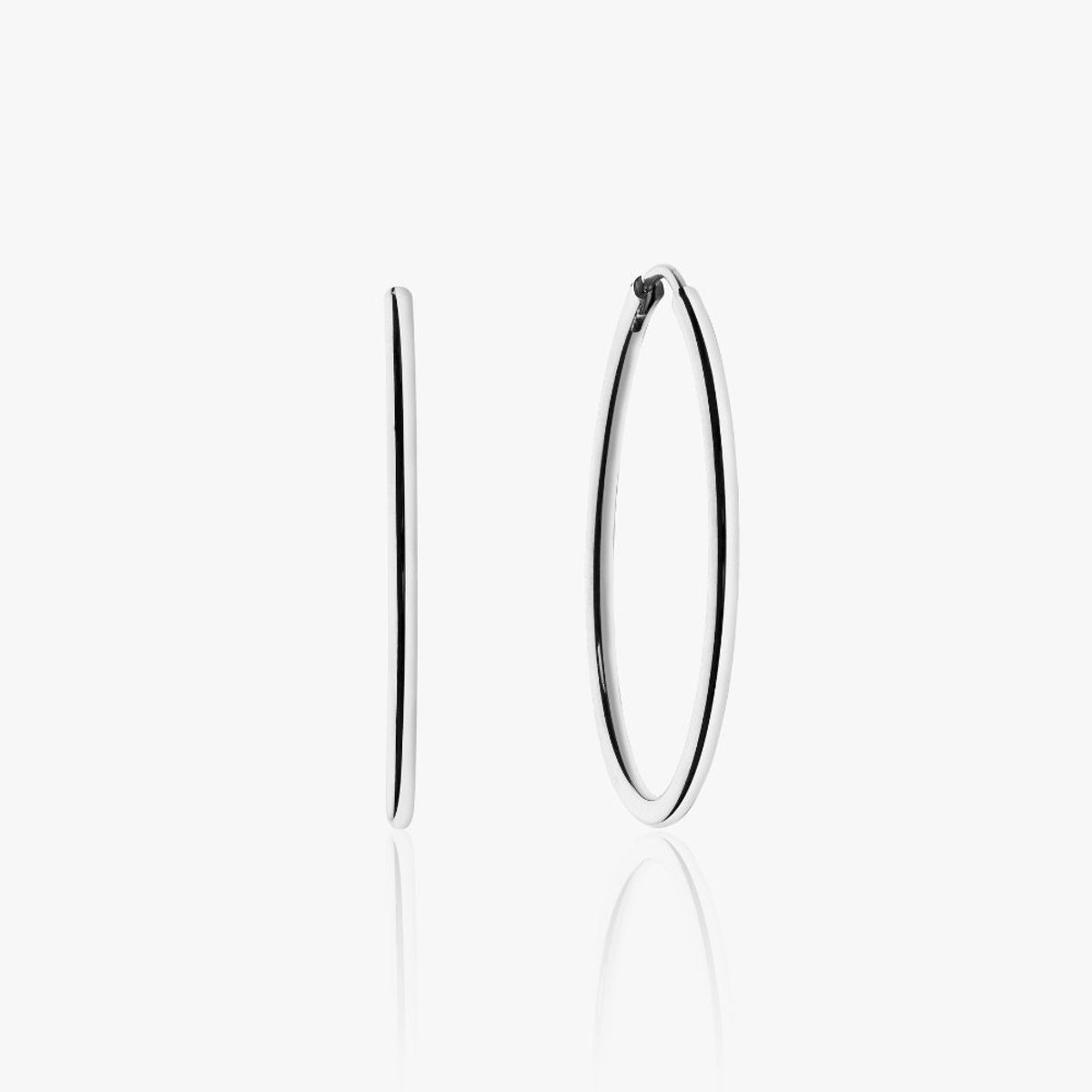 30mm Hoops Sølvbelagt