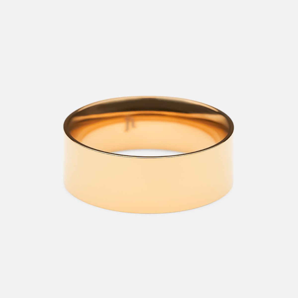 Flat Band Ring 18K Guldbelagt 6mm