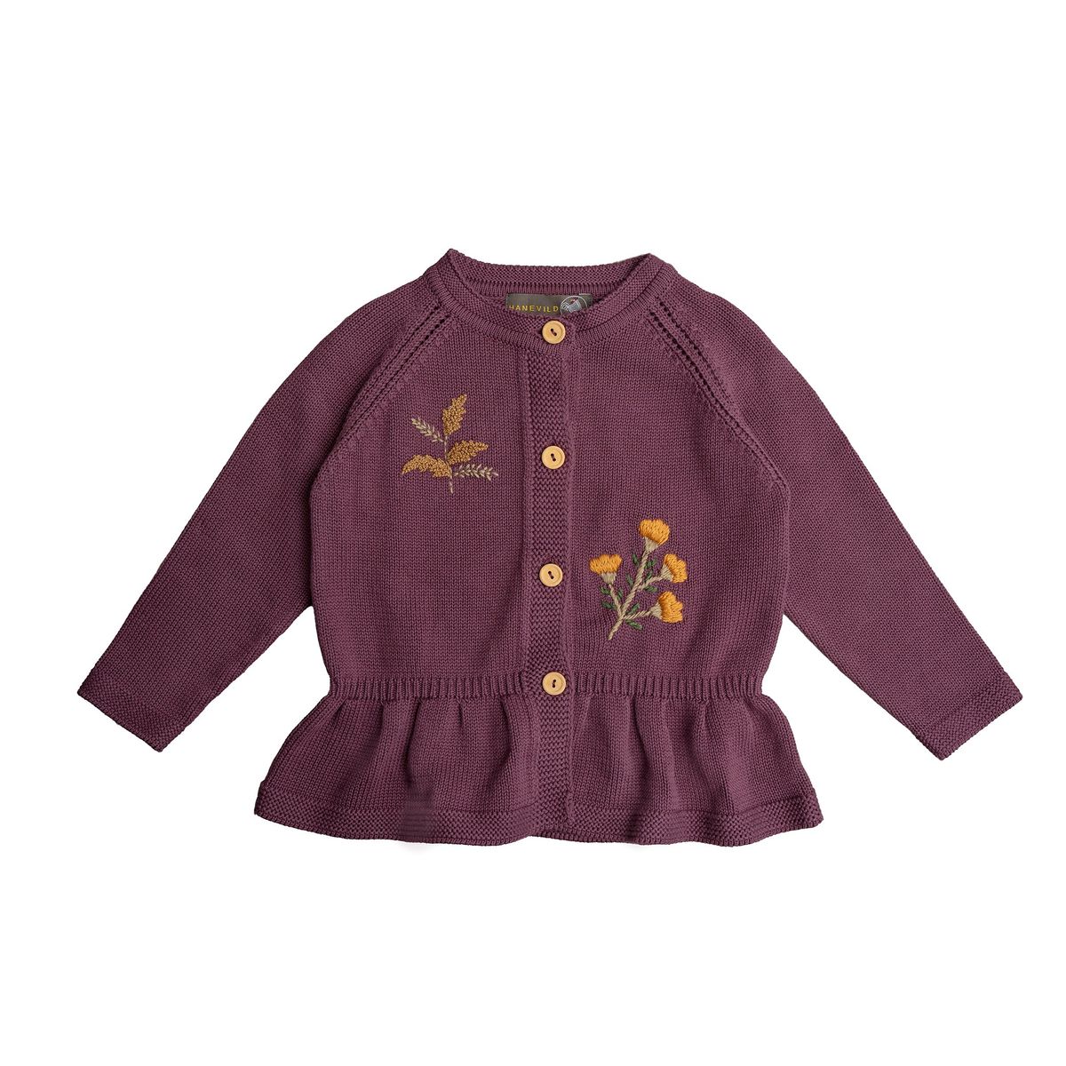 Alma cardigan 40% - Prune purple / 98