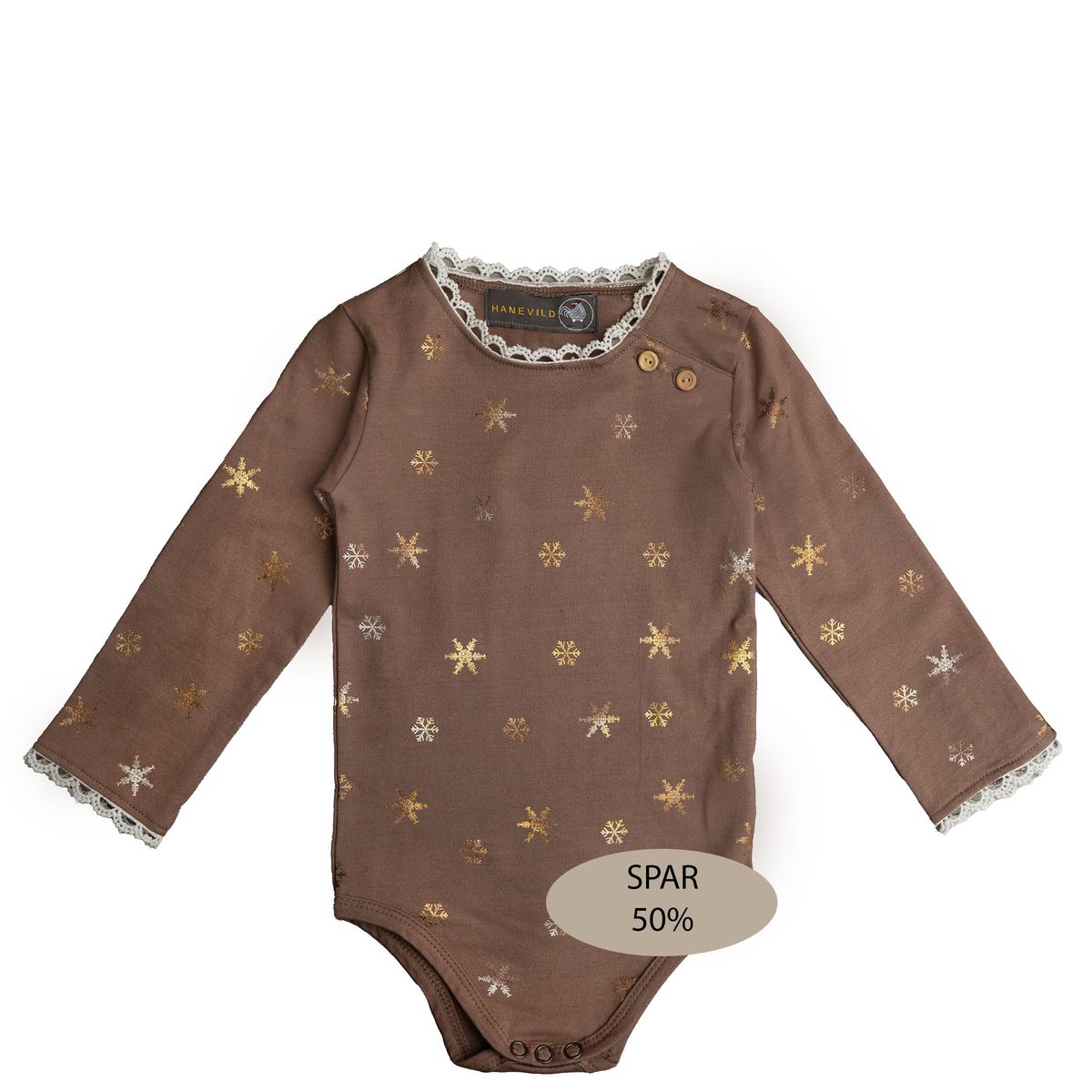 Sara body, sneprint i guld 50% - Caribou / 68