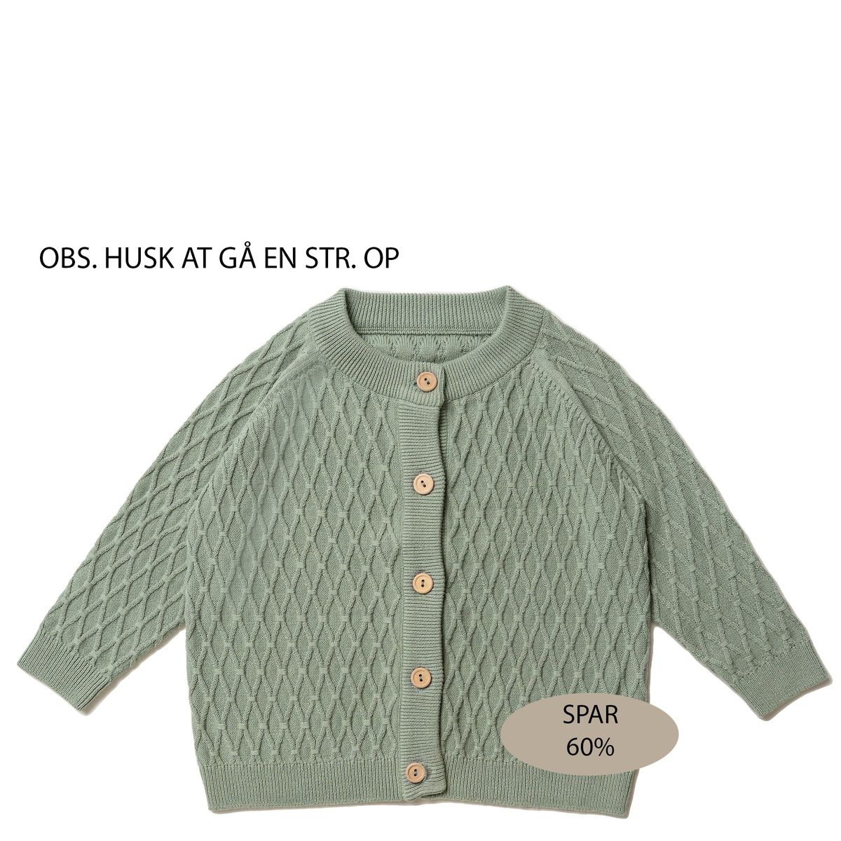 Theo cardigan 60% - sage / 92