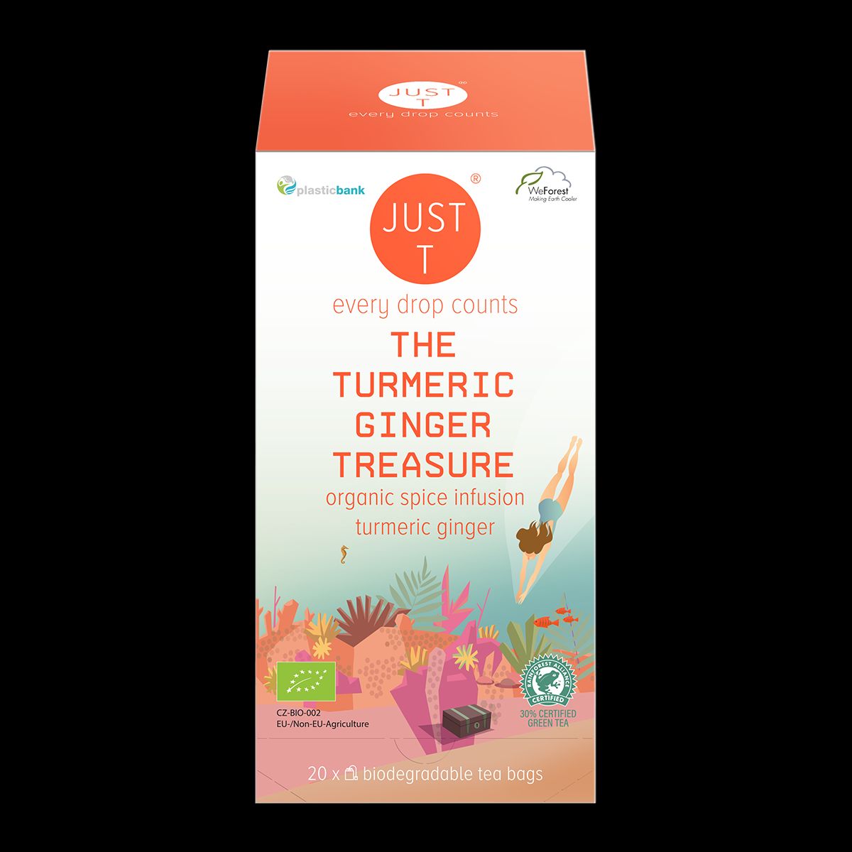 Just T The Turmeric Ginger Treasure Brev te