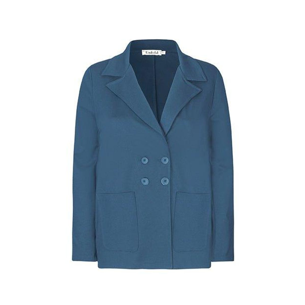 Carmen blazer i gråblå jersey - S/40-42