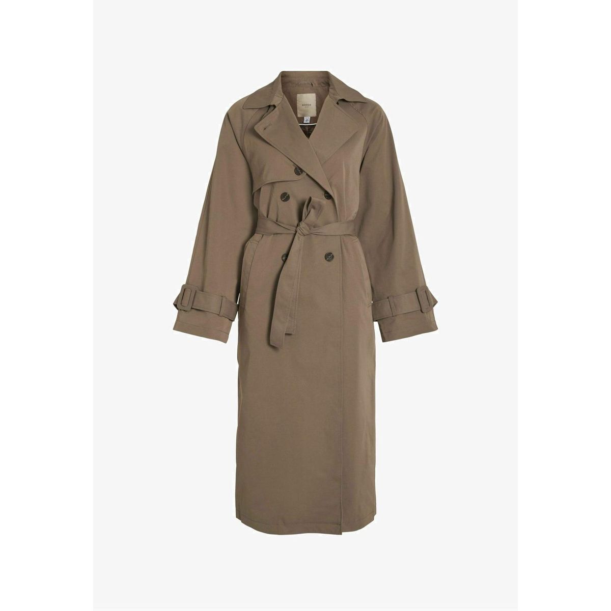 Vila Rouge | Vivianna L/S Trenchcoat/Rou - Noos, Brun - 36