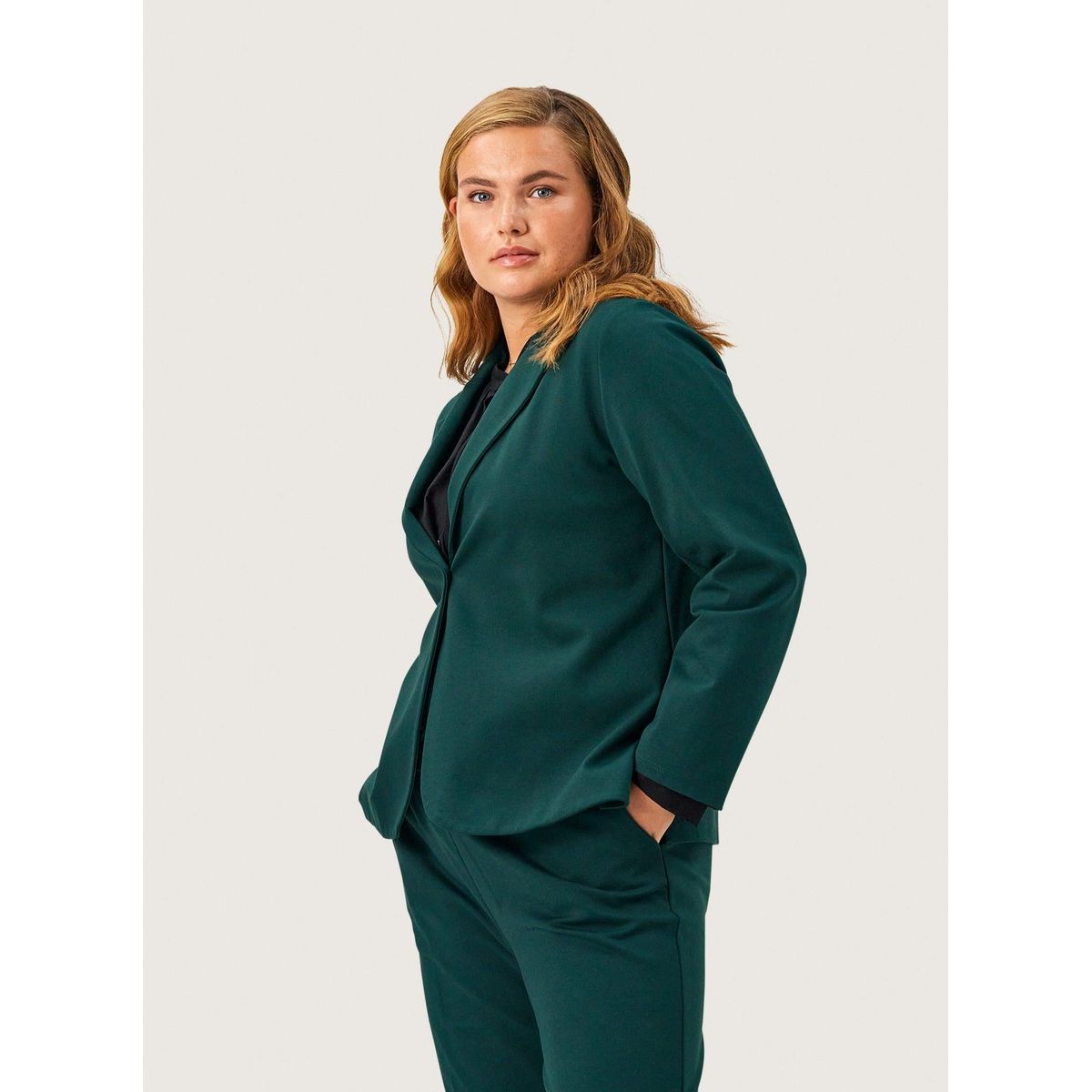 Carrie blazer i grøn jersey - S/40-42