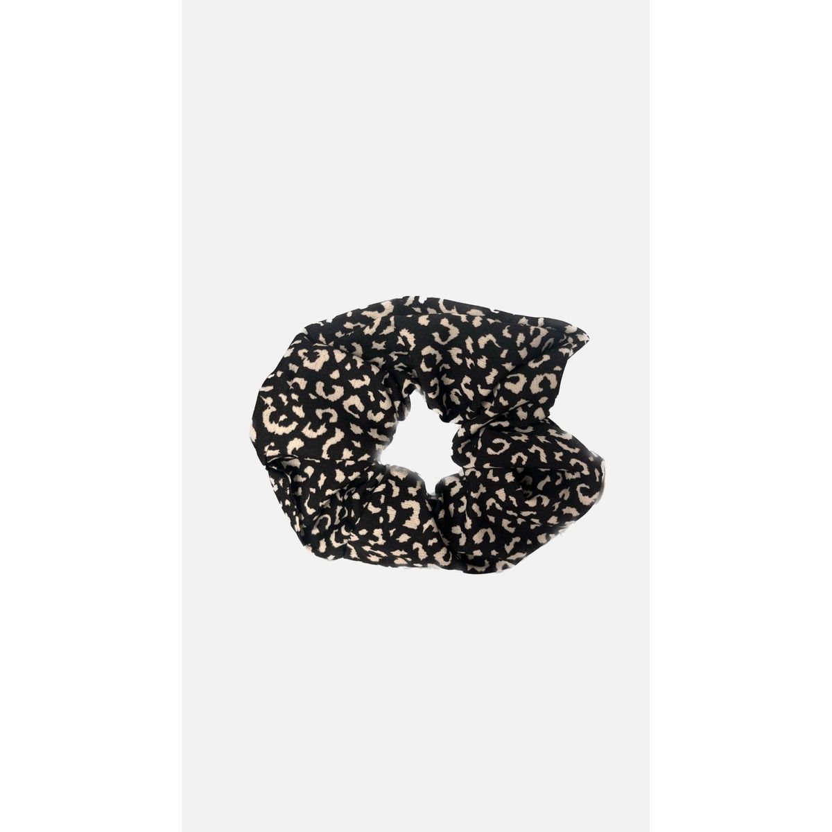 Scrunchie sort m. Leo print