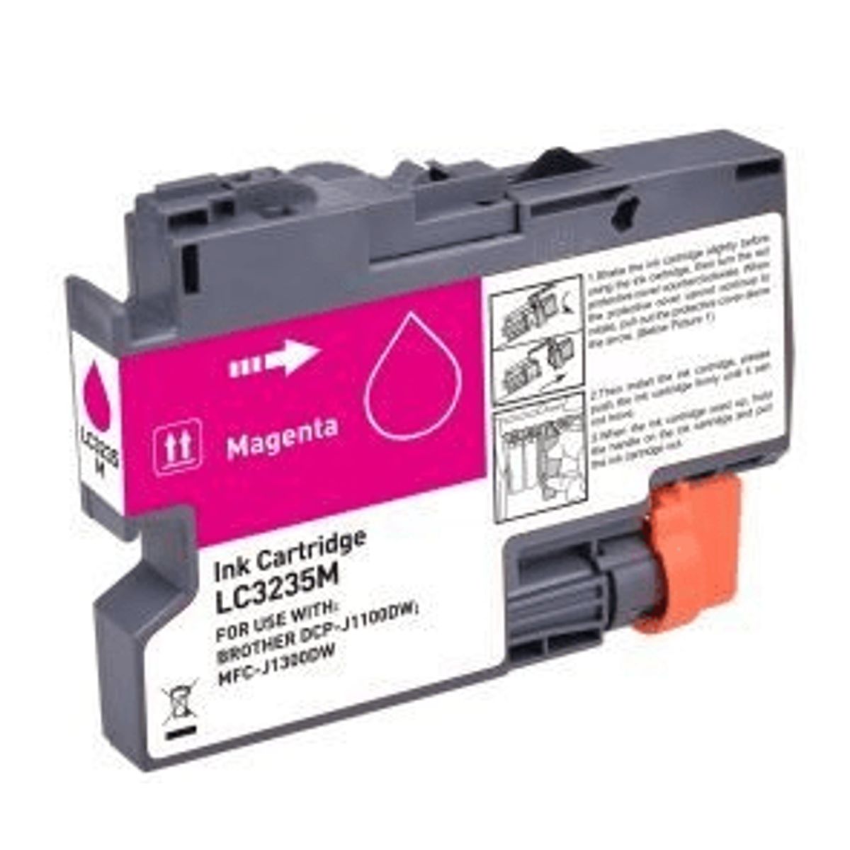 Brother LC3235XLM magenta printerpatron 50 ml alternativ LC3235XLM