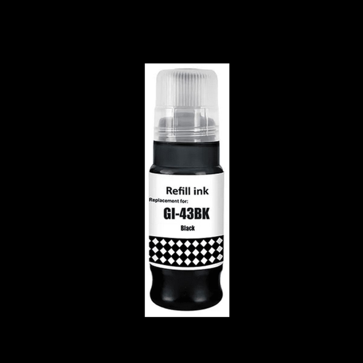 Canon GI-43BK sort refill 70 ml 4698C001 alternativ