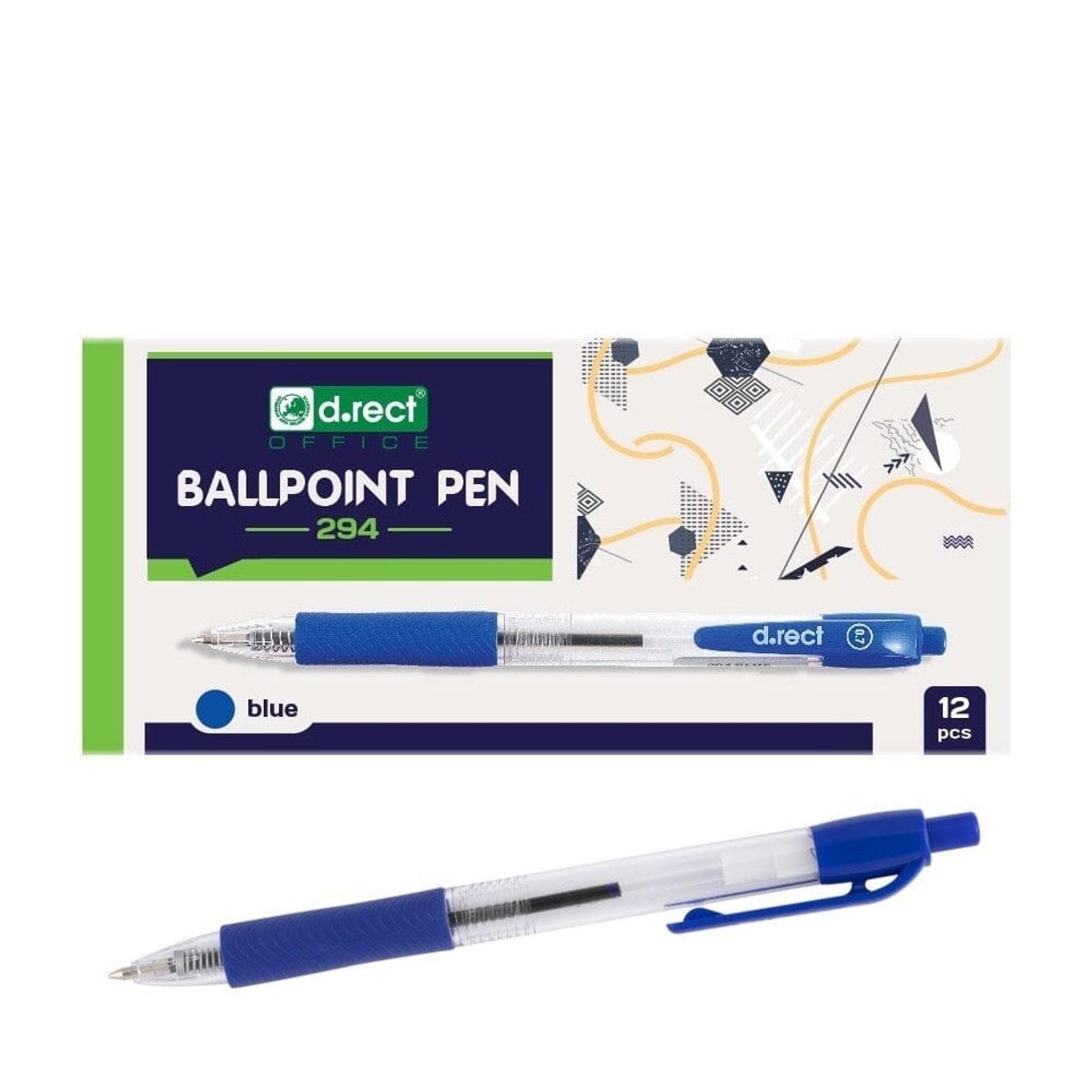 Kuglepen BALLPOINT, Type 294 blå 12 stk