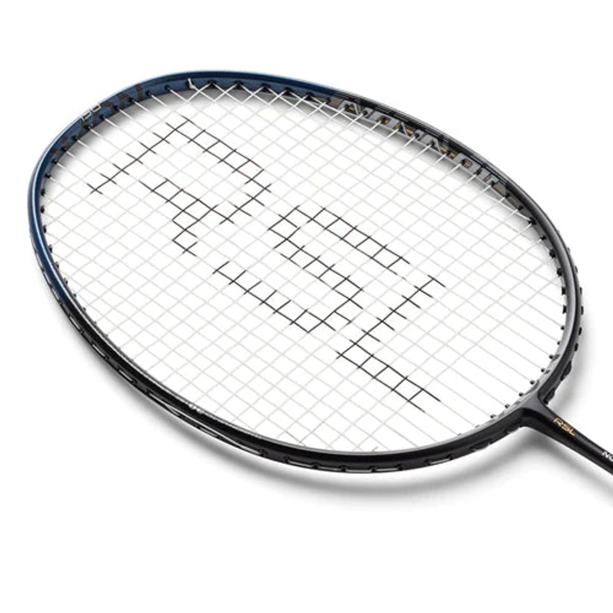 Logo i opstrenget badmintonketcher