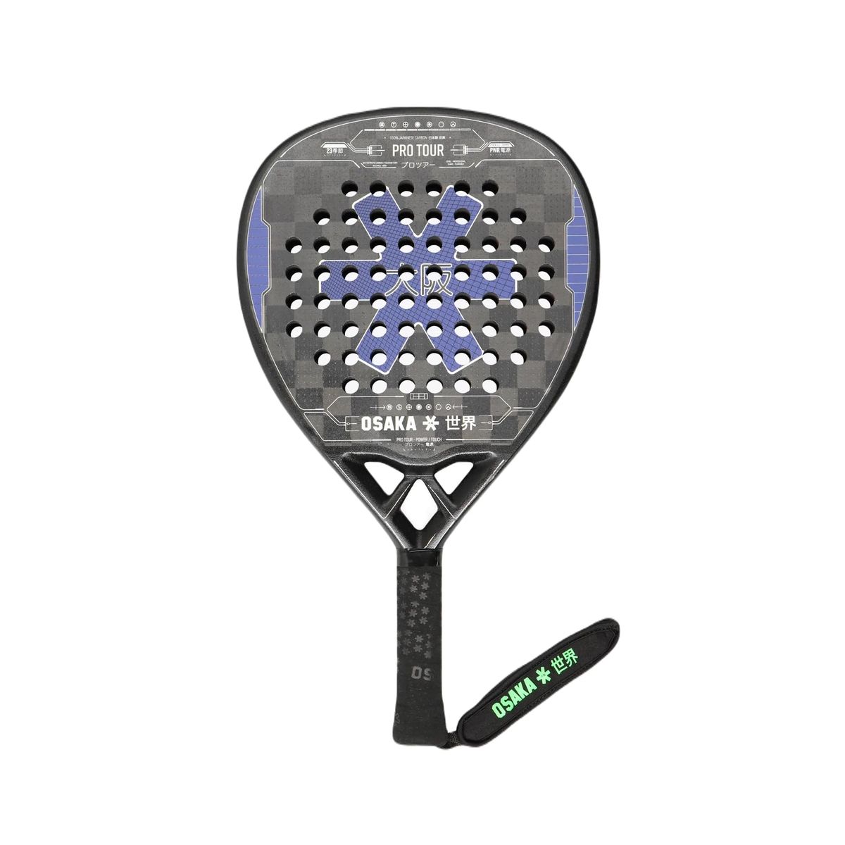 Osaka Pro Tour Power Touch 2023 Padelbat (Purple/Sand)