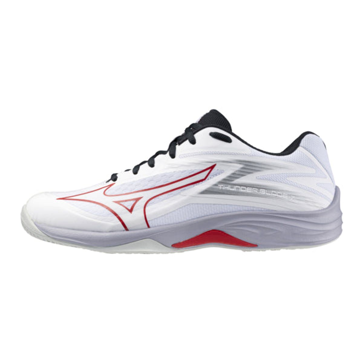 Mizuno Thunder Blade Z Squashsko (White/Salsa/Black) - 42,5